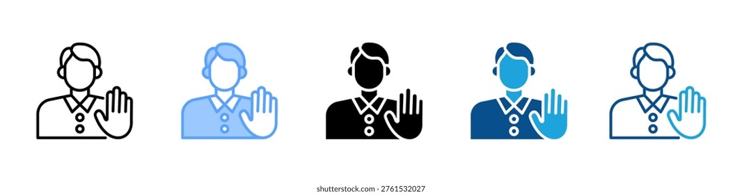 Forbidden Access icon multiple style and collection