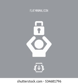 Forbidden access - Vector web icon