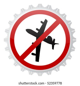 forbidden airplane on cap