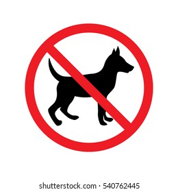 forbidden to bring pets, especially dogs