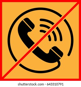 Forbidden Call Icon Vector Illustration
