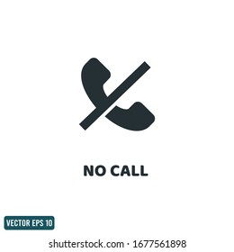 forbidden calling icon sign design element vector eps 10