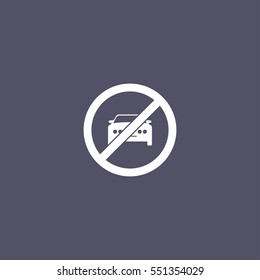 forbidden car icon