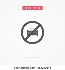 forbidden car icon