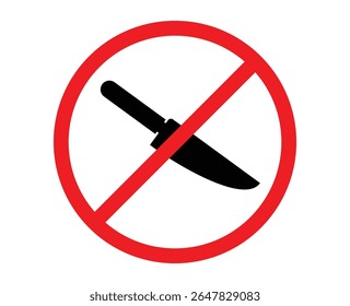 forbidden to carry knifes. no knife allowed. no knife. no knife zone