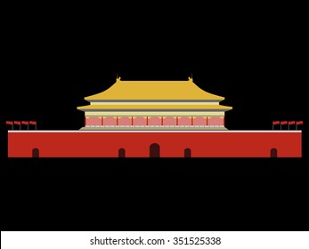Forbidden City  Gate Heavenly Peace  Tiananmen Square  Beijing