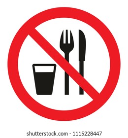 forbidden eat  vector icon