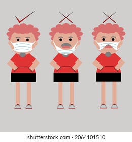 It is forbidden to enter without a mask or with the wrong mask.