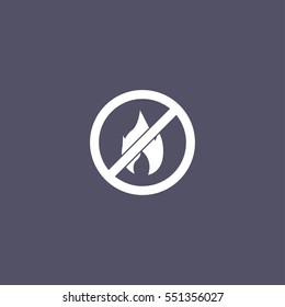 forbidden fire icon