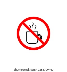 Forbidden goblet icon can be used for web, logo, mobile app, UI, UX