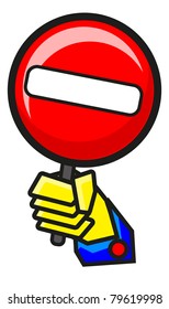 forbidden hand icon