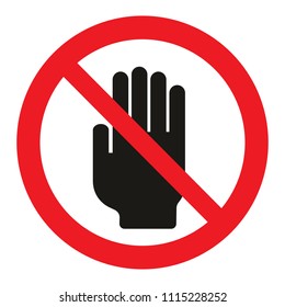 Forbidden Hand  Vector Icon