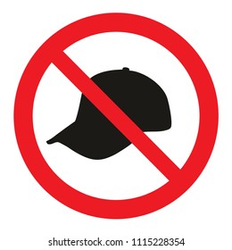forbidden hat  vector icon