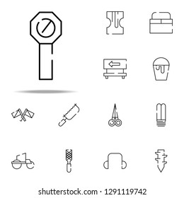 the forbidden icon. construction icons universal set for web and mobile