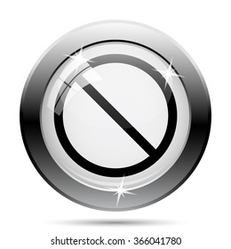 Forbidden icon. Internet button on white background. EPS10 vector.