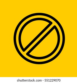 forbidden icon. isolated sign symbol