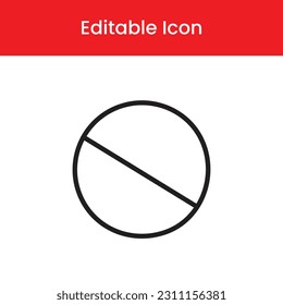 Forbidden icon, Forbidden outline icon, Forbidden vector icon