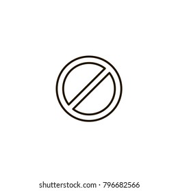 forbidden icon. sign design