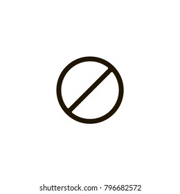 forbidden icon. sign design
