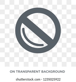 Forbidden icon. Trendy flat vector Forbidden icon on transparent background from Maps and Locations collection. 