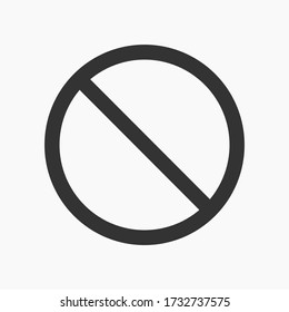 Forbidden icon vector eps 10