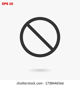 Forbidden icon vector eps 10