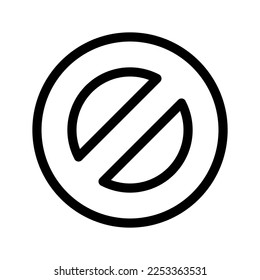 Forbidden Icon Vector Symbol Design Illustration