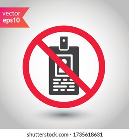 Forbidden ID card vector icon. Warning, caution, attention, label, restriction. Identification card flat sign design. ID card pictogram sign. Member card symbol pictogram. VIP person icon