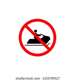 Forbidden jet icon can be used for web, logo, mobile app, UI, UX