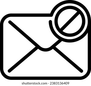 forbidden line icon illustration vector