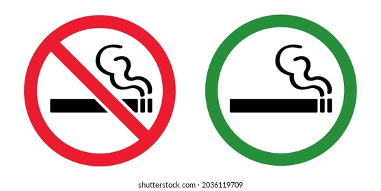 Forbidden no smoking pictogram. Stop, no smoke cigarette tobacco or cigarettes. Smokking signboard. Vector logo. Designated area. No smoking day. October or may. smoking allowed, zone