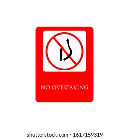 it is forbidden to overtake