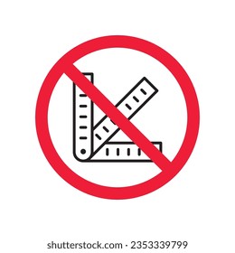 Forbidden pantone vector icon. Warning, caution, attention, restriction, label, ban, danger. No pantone flat sign design pictogram symbol. No swatch pantone color icon