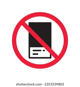 Forbidden pantone vector icon. Warning, caution, attention, restriction, label, ban, danger. No pantone flat sign design pictogram symbol. No swatch pantone color icon