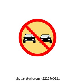 Forbidden pass car icon can be used for web, logo, mobile app, UI, UX