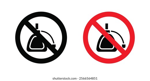 Forbidden perfume signs in black and color style