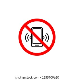 Forbidden phone call icon can be used for web, logo, mobile app, UI, UX