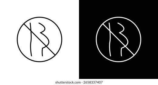 Icono de embarazo prohibido Simple Set. Iconos del vector para la Plantilla del Diseño gráfico.