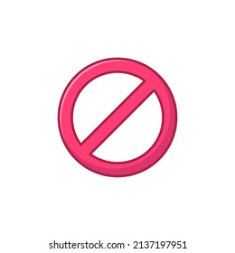 Símbolo de seña premium prohibido concepto de vector ilustración de diseño