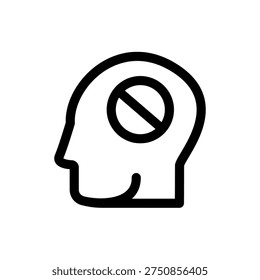 Forbidden Prohibited Banned No Entry Icon Design