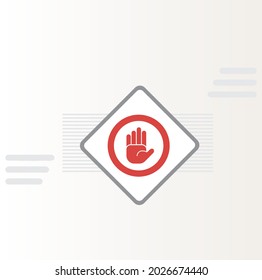 forbidden prohibited icon vector design