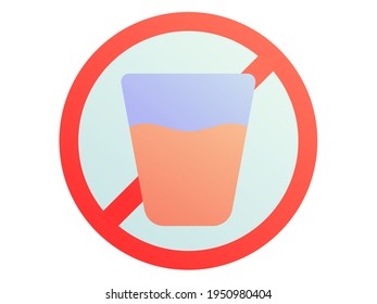 forbidden prohibition fasting ramadan single isolated icon with smooth style