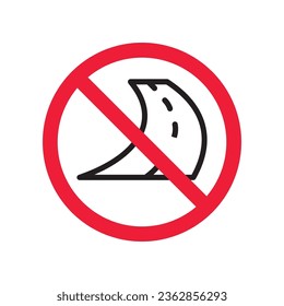 Forbidden road icon. No pass vector icon. No access pictogram. Prohibited road sign vector icon. Warning, danger, caution, attention, restriction. No way flat pictogram. Do not enter. Danger turn icon