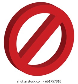 Forbidden sign
