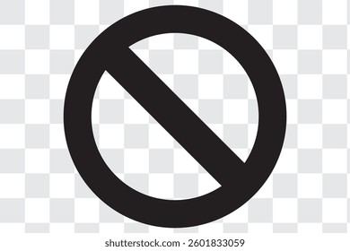 Forbidden Sign Flat Icon Design