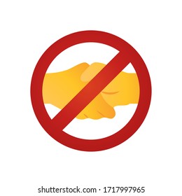 signo prohibido con icono de bloqueo sobre fondo blanco, estilo degradado, ilustración vectorial
