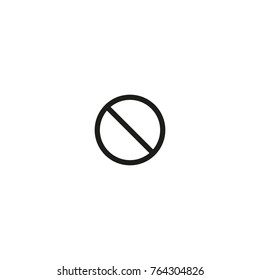 Forbidden sign icon