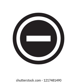 Forbidden sign icon. Trendy Forbidden sign logo concept on white background from Traffic Signs collection. Suitable for use on web apps, mobile apps and print media.