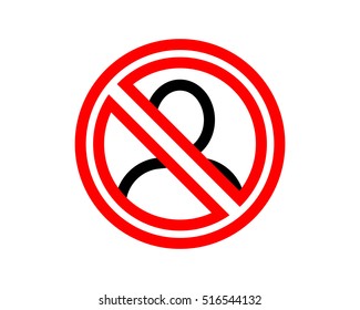 forbidden sign image vector icon logo symbol