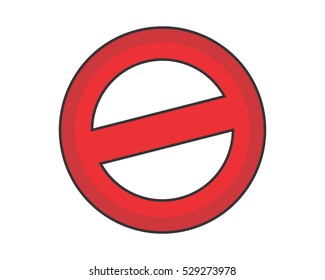 forbidden sign image vector icon logo symbol
